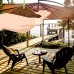 ALEKO 10' Adjustable Outdoor Garden Patio Banana Hanging Umbrella   555955857